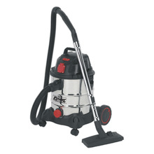 Sealey PC200SDAUTO Industrial Vacuum Cleaner Stainless Drum Auto Start 20L 1400W/230V