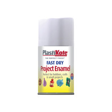 PlastiKote PKT102SF Fast Dry Enamel Aerosol Matt White 100ml