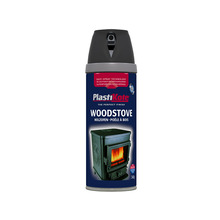 PlastiKote PKT26030 Twist & Spray Woodstove Paint Black 400ml