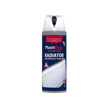 PlastiKote PKT26102 Twist & Spray Radiator Satin White 400ml