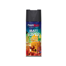 PlastiKote PKT3101 Matt Super Spray Black 400ml