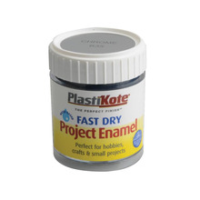 PlastiKote PKTB35W Fast Dry Enamel Paint B35 Bottle Chrome 59ml
