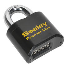 Sealey PL603 Premier&trade; Steel Body Combination Padlock 62mm