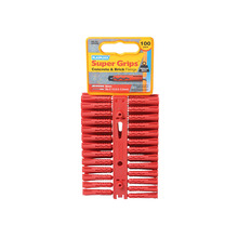 SRP 502 Solid Wall Super Grips™ Fixings Red (100)