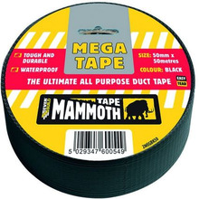 Everbuild MEGA ALL PURPOSE Tape Black 50mm - 483326