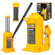 JCB Tools JCB 15 Tonne Heavy-Duty Automotive Hydraulic Bottle Jack, 508mm Maximum Lift | JCB-TH915001