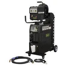 Sealey POWERMIG500Wi 500A Professional Gas/Gasless MIG/TIG/MMA Inverter Welder with Portable Wire Feeder & Water Cooler 400V 3ph