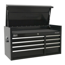 Sealey Premier™ Heavy-Duty Extra-Wide Topchest 8 Drawer 1040mm - Black