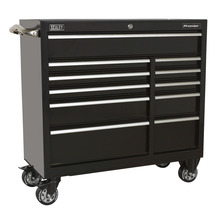 Premier™ Heavy-Duty Extra-Wide Rollcab 11 Drawer 1055mm - Black