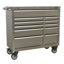 Premier™ Heavy-Duty Extra-Wide Rollcab 11 Drawer 1055mm - Stainless Steel