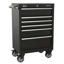 Premier™ Heavy-Duty Rollcab 6 Drawer 675mm - Black