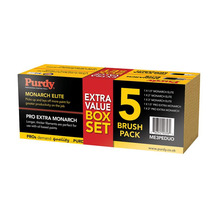 Purdy® PURME3PEDUO Monarch™ Elite™ & Pro-Extra® Monarch™ Brush Set, 5 Piece