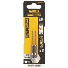 DeWALT 2.5mm Black & Gold 1/4