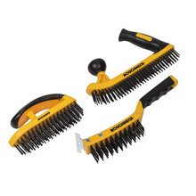 Roughneck ROU52094 Heavy-Duty Wire Brush Set, 3 Piece