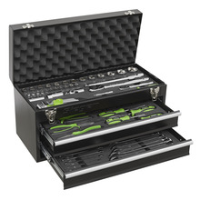 Sealey Siegen Portable Tool Chest 2 Drawer with Tool Kit 90pc