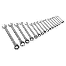 Sealey S01156 Siegen Combination Ratchet Spanner Set 17pc
