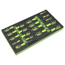 Sealey S01281 Siegen Hammer-Thru Screwdriver, Bit Driver & Bit Set with Tool Tray 28pc