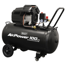Air Compressor 100L V-Twin Oil Free Direct Drive 3hp