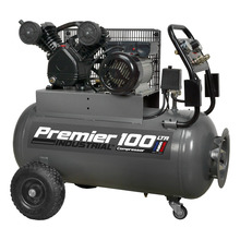 Sealey Premier 100L Belt Drive Air Compressor with Front Control Panel 3hp