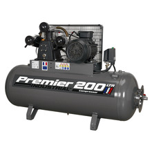 Premier 200L Belt Drive Air Compressor 5.5hp 3ph