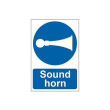 Scan SCA0250 Sound Horn  - PVC Sign 200 x 300mm