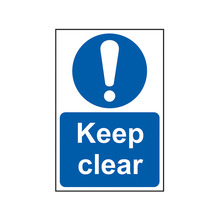 Scan SCA0253 Keep Clear - PVC Sign 200 x 300mm