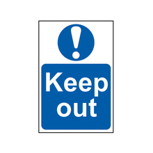 Scan SCA0255 Keep Out - PVC Sign 200 x 300mm