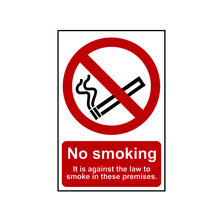 Scan SCA0567 No Smoking In These Premises - PVC Sign 200 x 300mm