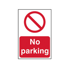 Scan SCA0605 No Parking - PVC Sign 200 x 300mm