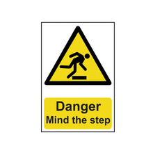 Scan SCA1105 Danger Mind The Step - PVC Sign 200 x 300mm