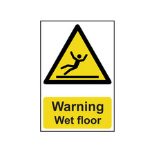 Scan SCA1107 Warning Wet Floor - PVC Sign 200 x 300mm
