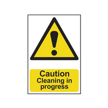 Scan SCA1114 Caution Cleaning In Progress - PVC Sign 200 x 300mm