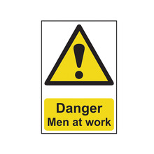 Scan SCA1200 Danger Men At Work - PVC Sign 200 x 300mm