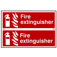 Scan SCA1351 Fire Extinguisher - 2 PVC Signs 300 x 100mm