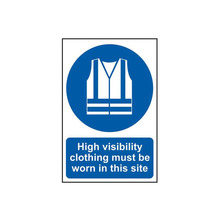 Scan SCA4007 High Visibility Jackets Must Be Worn In This Site - PVC Sign 200 x 300mm