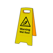 Scan SCA4702 Warning Wet Floor - Heavy Duty 'A' Board