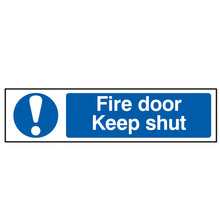 Scan SCA5004 Fire Door Keep Shut - PVC Sign 200 x 50mm