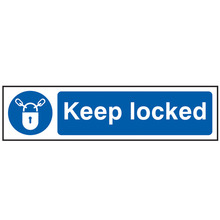Scan SCA5011 Keep Locked - PVC Sign 200 x 50mm