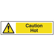 Scan SCA5115 Caution Hot - PVC Sign 200 x 50mm