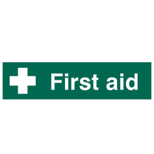 Scan SCA5212 First Aid - PVC Sign 200 x 50mm