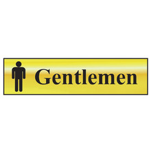 Scan SCA6003 Gentlemen - Polished Brass Effect 200 x 50mm