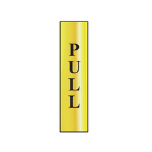 Scan SCA6034 Pull Vertical - Polished Brass Effect 50 x 200mm