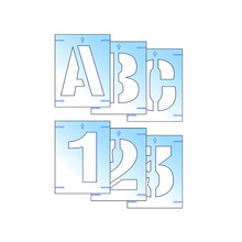Scan SCA9403 Letter & Number Stencil Kit 25mm
