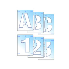 Scan SCA9404 Letter & Number Stencil Kit 50mm