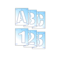 Scan SCA9406 Letter & Number Stencil Kit 100mm