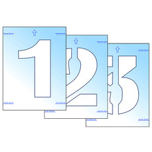 Scan SCA9416 Number Stencil Kit 300mm
