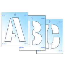 Scan SCA9417 Letter Stencil Kit 300mm