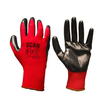 Nitrile Coated Knitted Gloves - L (Size 9)