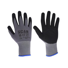 Scan SCAGLONITMFM Breathable Microfoam Nitrile Gloves - M (Size 8)