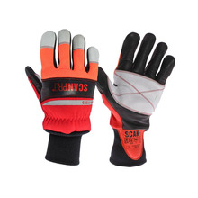 Scan SCAGLOPCSXL Class 1 Dual Hand Chainsaw Leather Gloves - XL (Size 10)